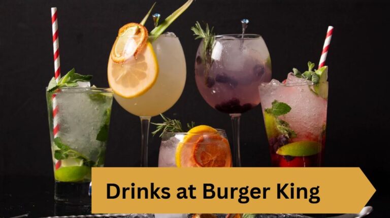 Drinks at Burger King
